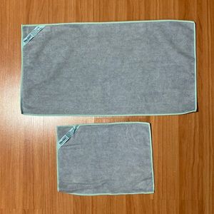 New Norwex Kitchen Towel + Cloth set sea mist